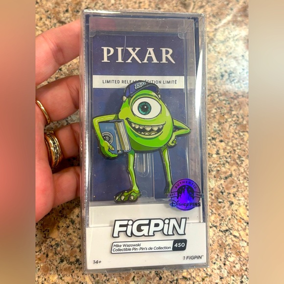 Pixar Mike Wazowski FiGPiN Collectible Pin - Picture 1 of 2